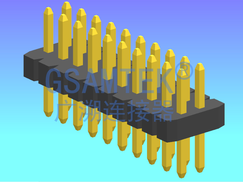 雙排180度排針PH1.0 H1.0 W3.17