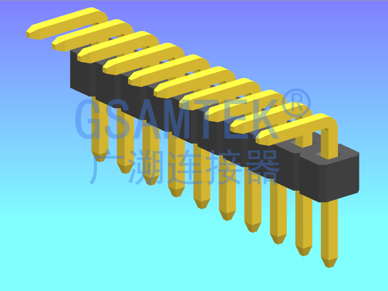 單排180度排針PH1.0  H1.0  W1.3
