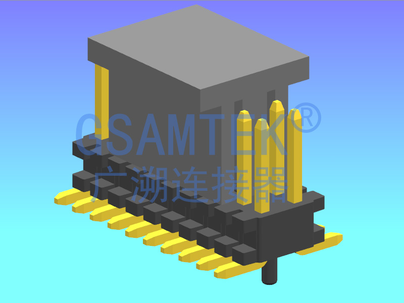 雙排SMT排針PH0.80x1.20 H1.38 W3.0