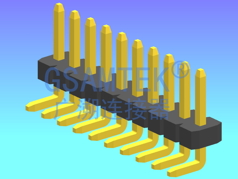 單排90度排針PH1.27 H1.0 W2.0