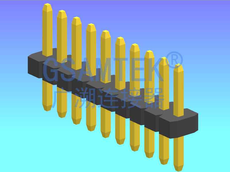 單排180度排針PH1.27 H1.0 W2.0