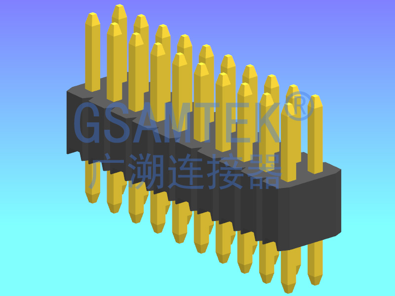 雙排180度排針PH1.27 H2.5 W3.0