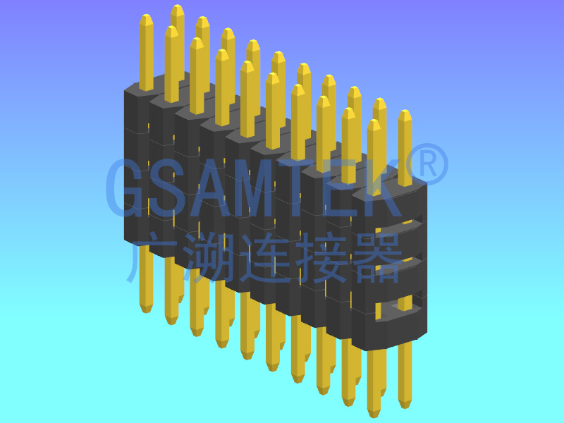 雙排四塑180度排針PH2.00 H2.0 W4.0