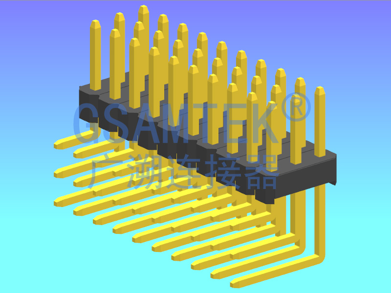 三排90度排針 PH2.54 H2.5 W7.5