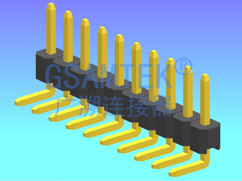 單排90度排針 PH2.54 H2.5 W2.5