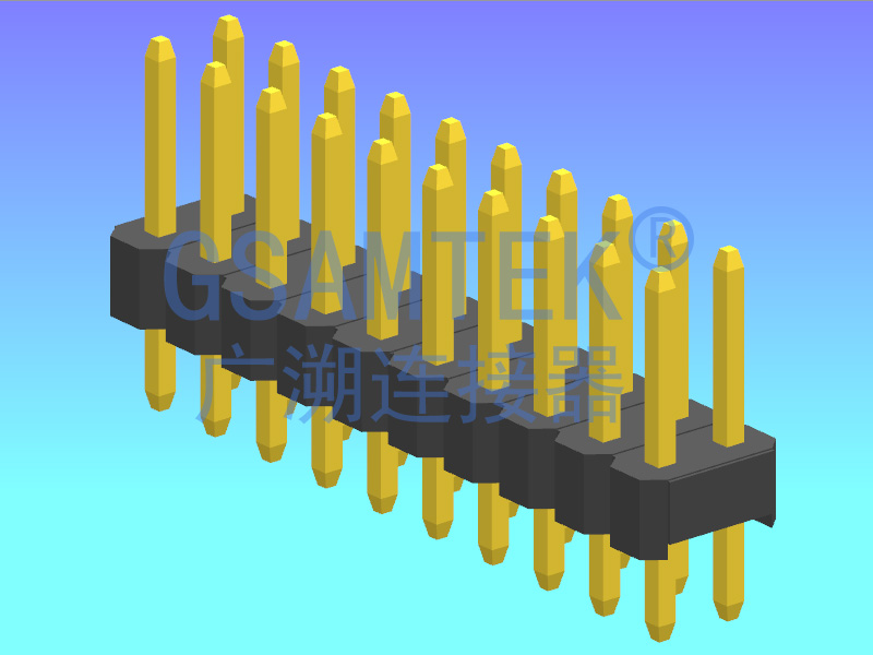 雙排180度排針 PH2.54 H2.5 W5.0