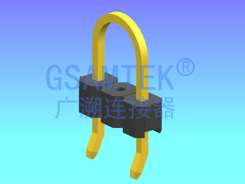 單排25度U型排針 PH5.08 H2.5 1x3P