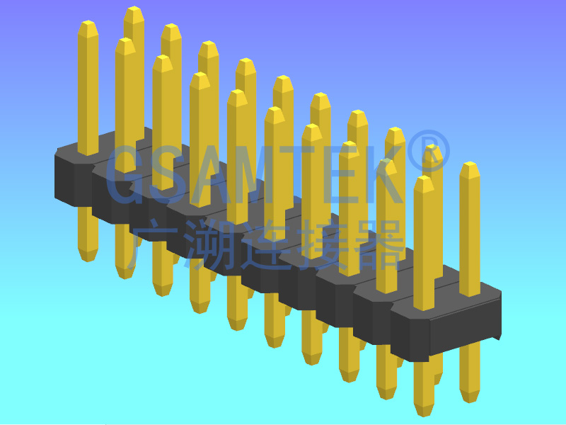 雙排180度排針 PH2.54 H2.0 W5.0