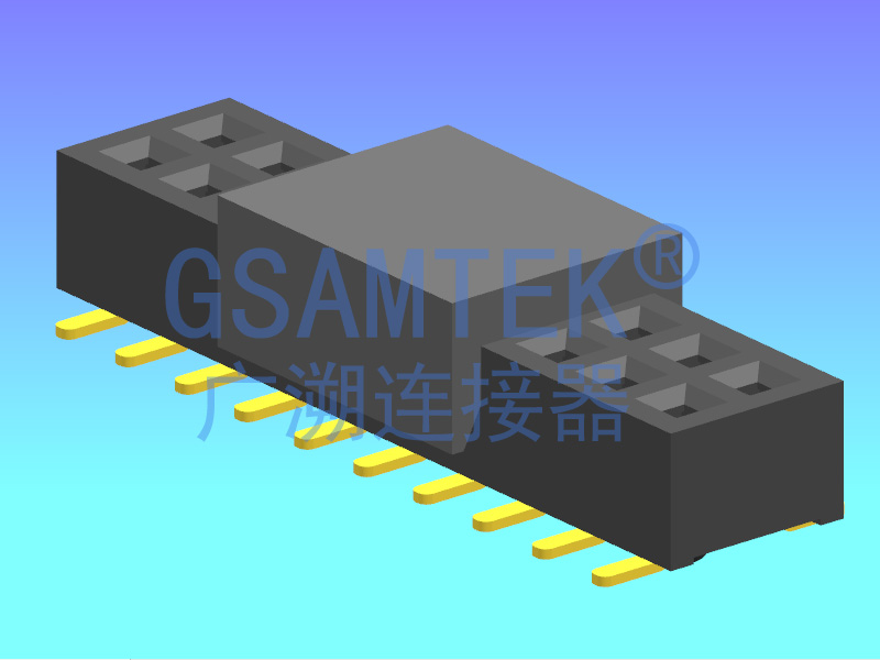 雙排SMT排母 PH1.27 H2.0 U型