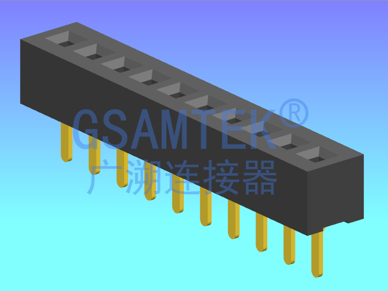 單排180度排母 PH1.27 H2.0 U型 W2.1/1.8