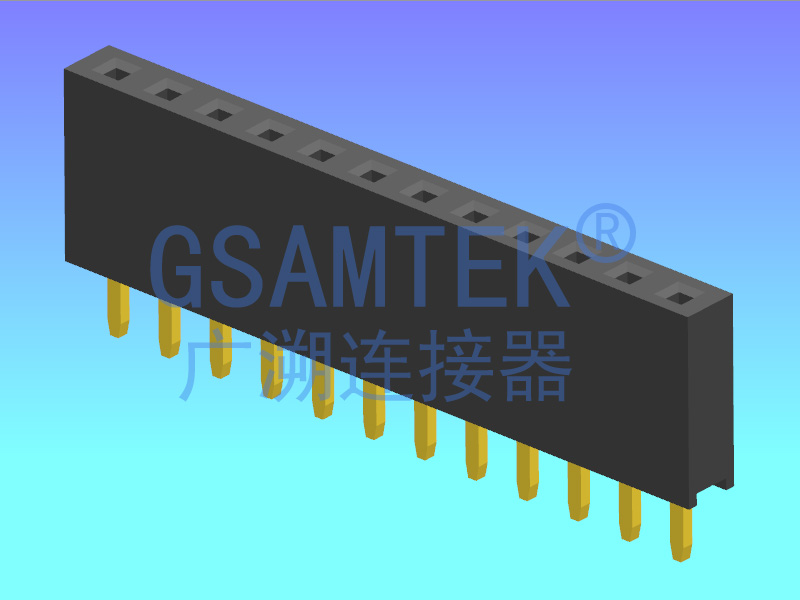 單排180度排母 PH2.0 H6.35 Y型