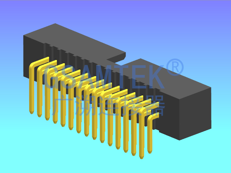 雙排90度簡(jiǎn)牛 PH1.27 H4.9 W5.0